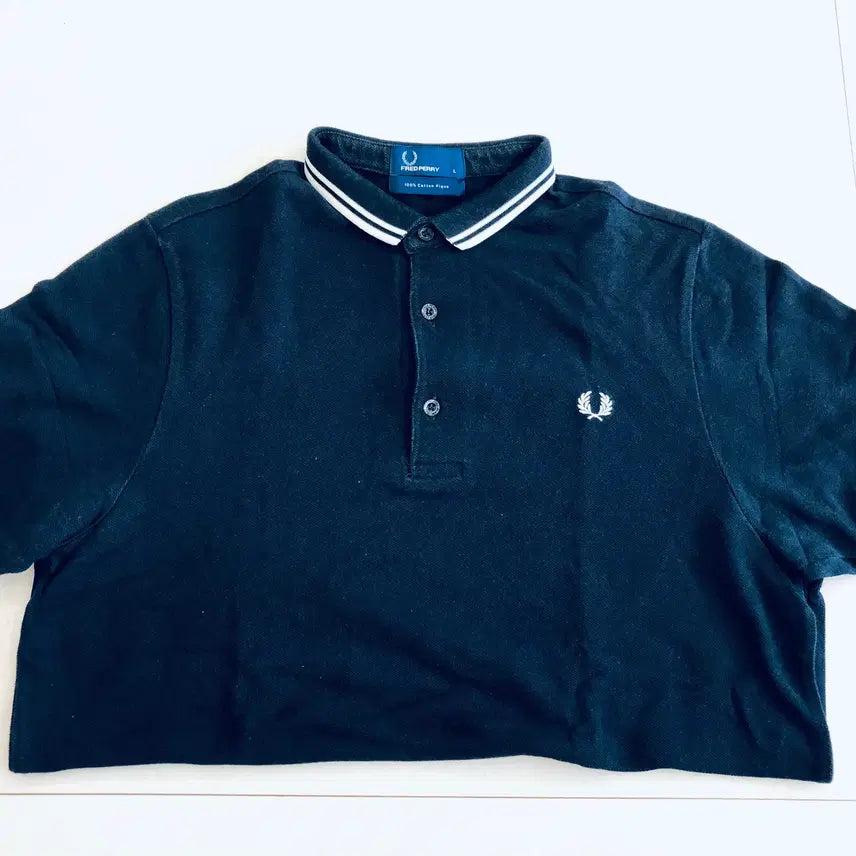 [BUNJANG] Fred Perry PK Collar T-Shirt Black L / 프레드페리 PK 카라티 블랙 L