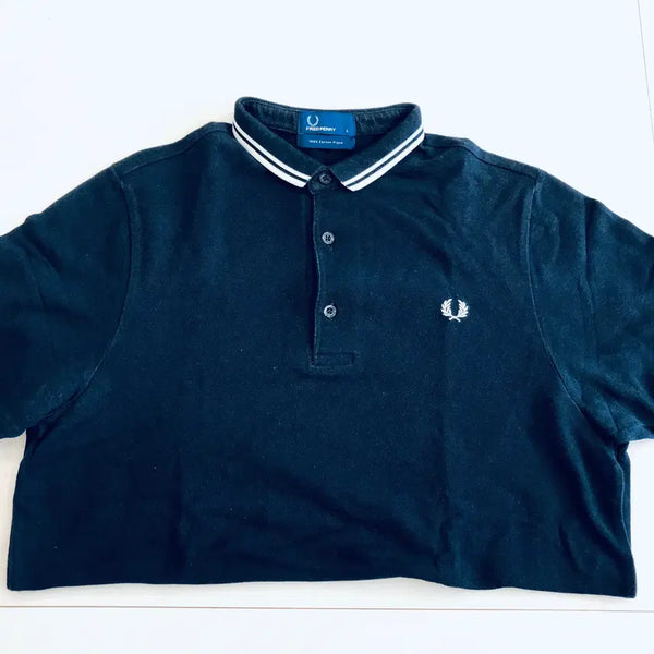 [BUNJANG] Fred Perry PK Collar T-Shirt Black L / 프레드페리 PK 카라티 블랙 L