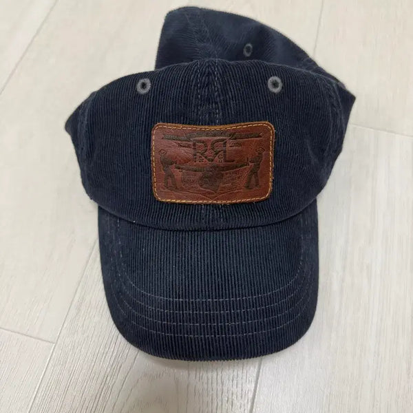 [BUNJANG] RRL Leather Patch Corduroy Trucker Cap / RRL 레더패치 코듀로이 트러커 캡