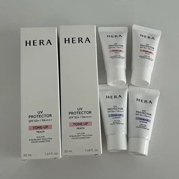 [BUNJANG] Hera UV Protector Tone-Up Peach/Lavender Set / 헤라 UV 프로텍터 톤업 피치/라벤더
