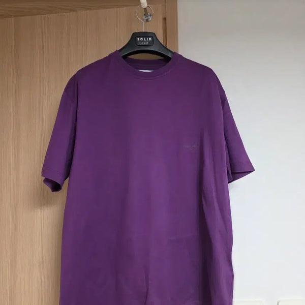 [BUNJANG] Wooyoungmi Ladder Patch Short-Sleeve T-Shirt Purple Size 48 / 우영미 래더 패치 반팔 티셔츠 퍼플 48사이즈