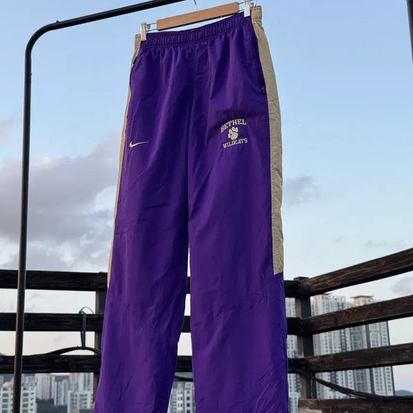 [BUNJANG] Nike Storm-FIT 5 Ripstop Track Pants (Purple/Beige) Y2K / [S/S-M] 나이키 스톰피트 리프스탑 올드스쿨 트랙팬츠 (퍼플/베이지)