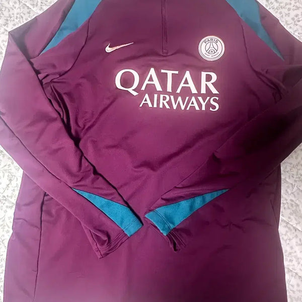 [BUNJANG] Nike Paris Saint-Germain Dry-FIT Strike Soccer Drill Top Bordeaux Geode Teal / 나이키 파리 생제르맹 드라이핏 스트라이크 사커 드릴 탑 보르도 지오드 틸