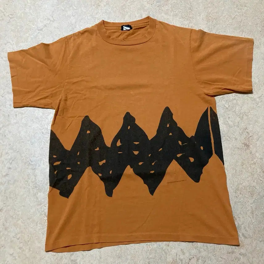 [BUNJANG] Vintage 90s Peanuts Charlie Brown Print T-Shirt - L / 90년대 Changes 피너츠 찰리 브라운 프린트 티셔츠 L