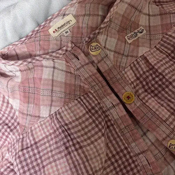[BUNJANG] Vintage Mori Girl Cat Shirt / 대대장 빈티지 모리걸 고양이 셔츠