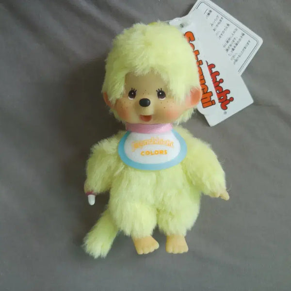 [BUNJANG] Monchhichi Yellow Doll Keyring (New) / 새상품 ) 정품 ) 몬치치 인형 키링 옐로우