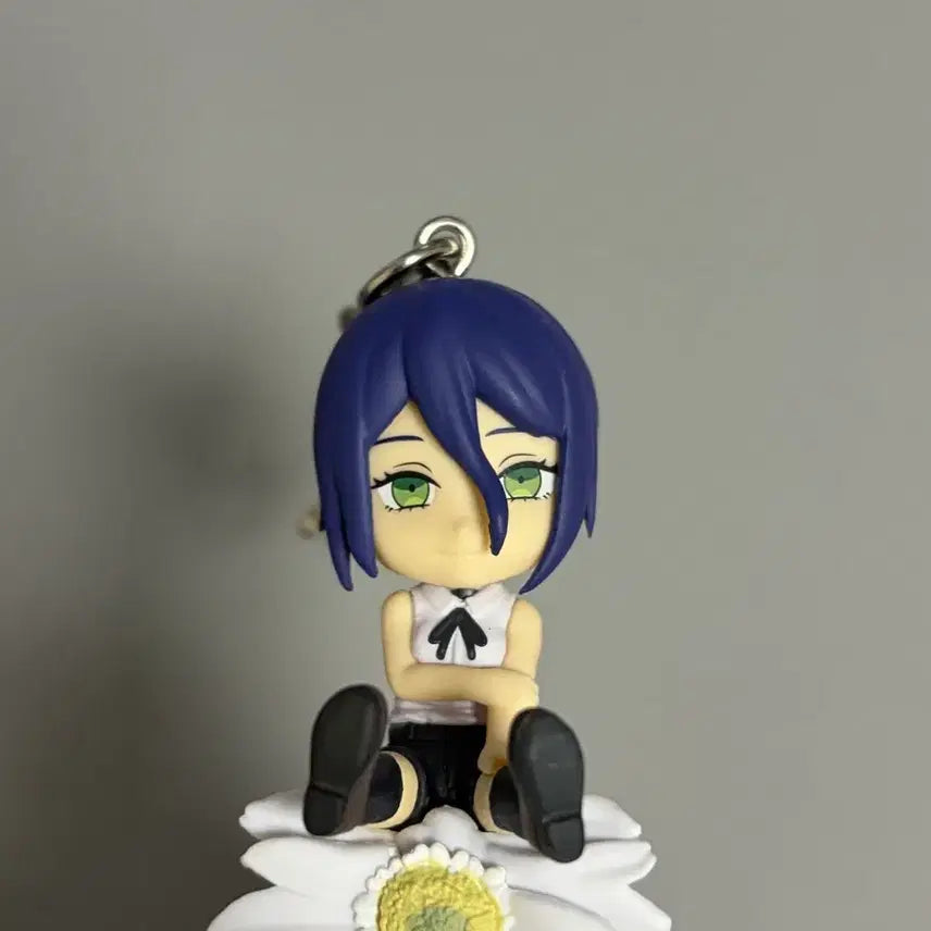 [BUNJANG] Chainsaw Man Let's Sit Mascot Flower Keychain / 체인소맨 레제 푸치토 노리마스 마스코트 꽃 키링