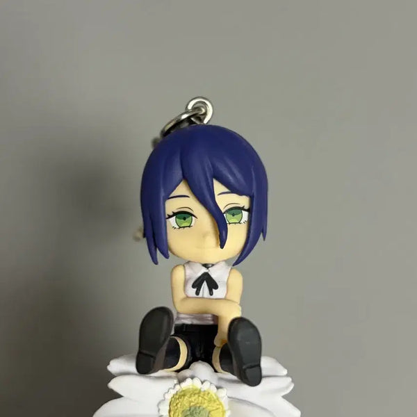 [BUNJANG] Chainsaw Man Let's Sit Mascot Flower Keychain / 체인소맨 레제 푸치토 노리마스 마스코트 꽃 키링