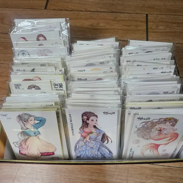 [BUNJANG] Custom Sticker Collection Bundle (Kkamanneoguri, Siwolttokki, Hwara) / 인물인스 일괄 처분/ 까만너구리/시월또끼/화라