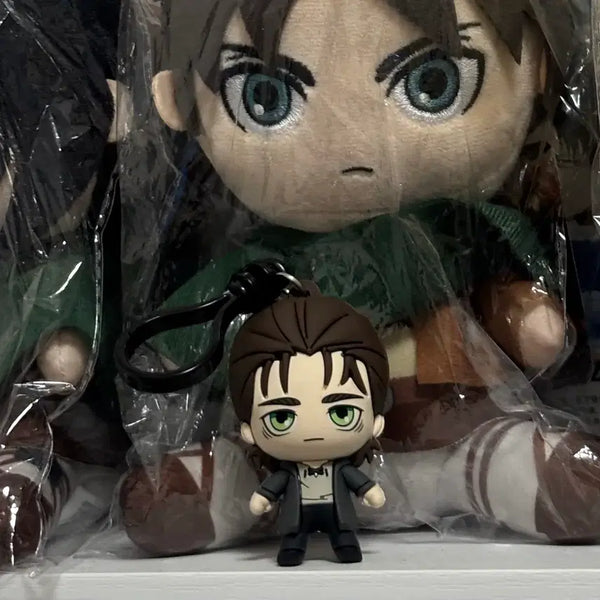 [BUNJANG] Attack on Titan Eren Rubber Charm Keychain / 진격의 거인 에렌 고무 참 키링
