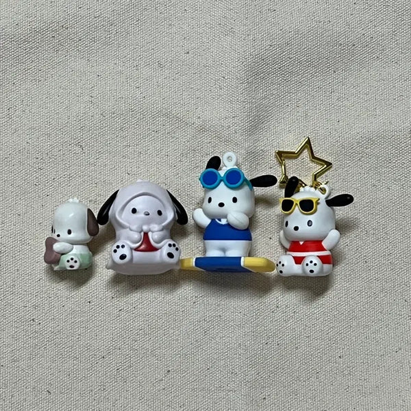 [BUNJANG] Pochacco 4-Piece Figure Set / 포챠코 피규어 4종 세트