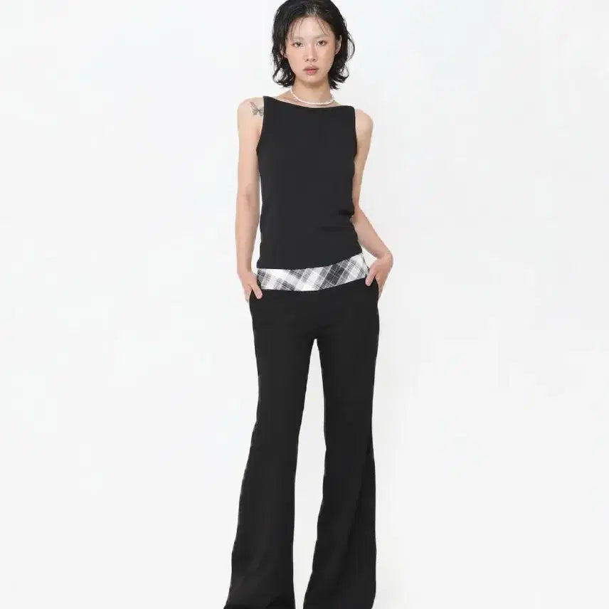 [BUNJANG] Ownser Mono Check Casual Pants / [새상품] 오운서 모노 체크 캐주얼 팬츠 S