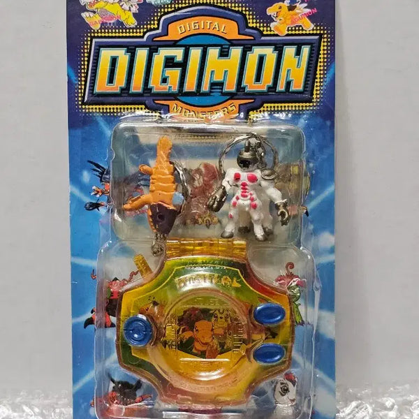 [BUNJANG] Digimon Mini Figure Keychain Digivice Set / 고전완구 디지몬 미니피규어 열쇠고리 디지바이스 세트 미개봉품