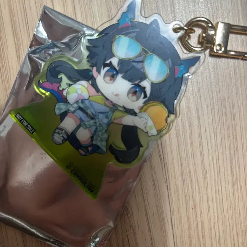 [BUNJANG] Endfield Frank Burger Collaboration Acrylic Keychain (Jin Cheon-woo) / 엔드필드 아크릴 키링 프랭크버거 콜라보 일러스트 (진천우)
