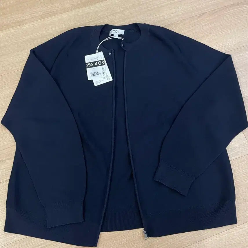 [BUNJANG] COS Navy Zip-Up Cardigan XL / COS 네이비 집업 가디건 XL