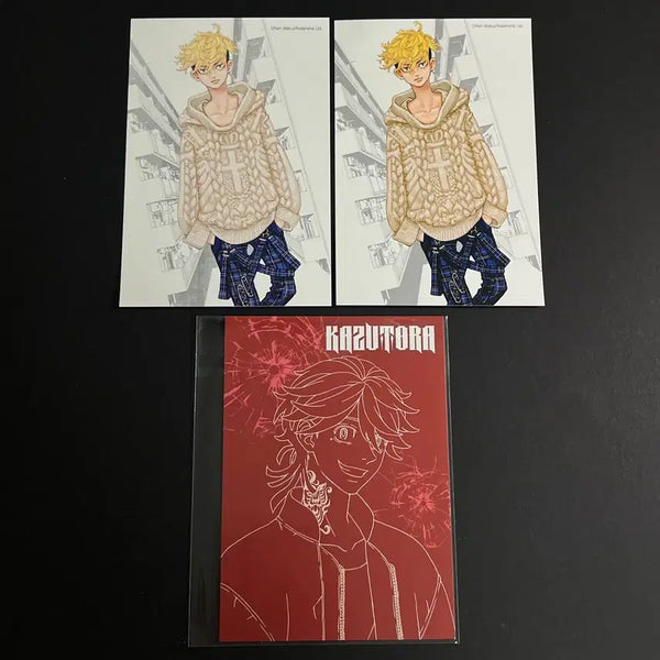[BUNJANG] Tokyo Revengers Chifuyu Kazutora Collaboration Cafe Postcard Bundle Set / 도쿄 리벤저스 도리벤 특전 콜라보 카페 엽서 치후유 카즈토라 일괄