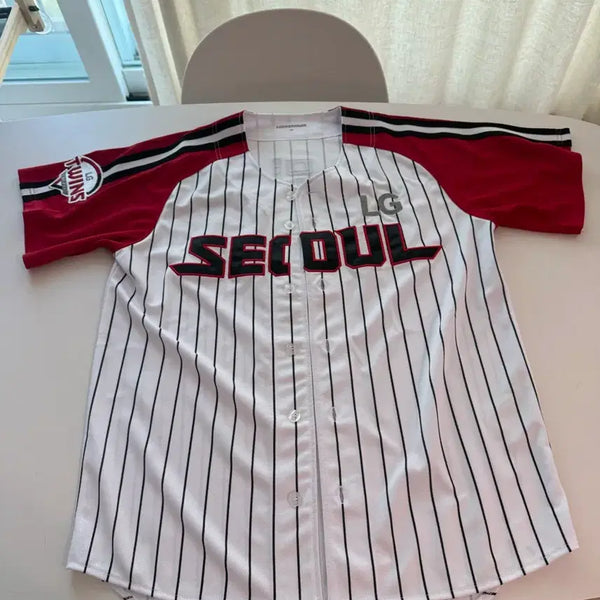 [BUNJANG] LG Twins Shin Min-jae Marked Baseball Jersey - Size 100 / 엘지트윈스 신민재마킹 유니폼 100사이즈