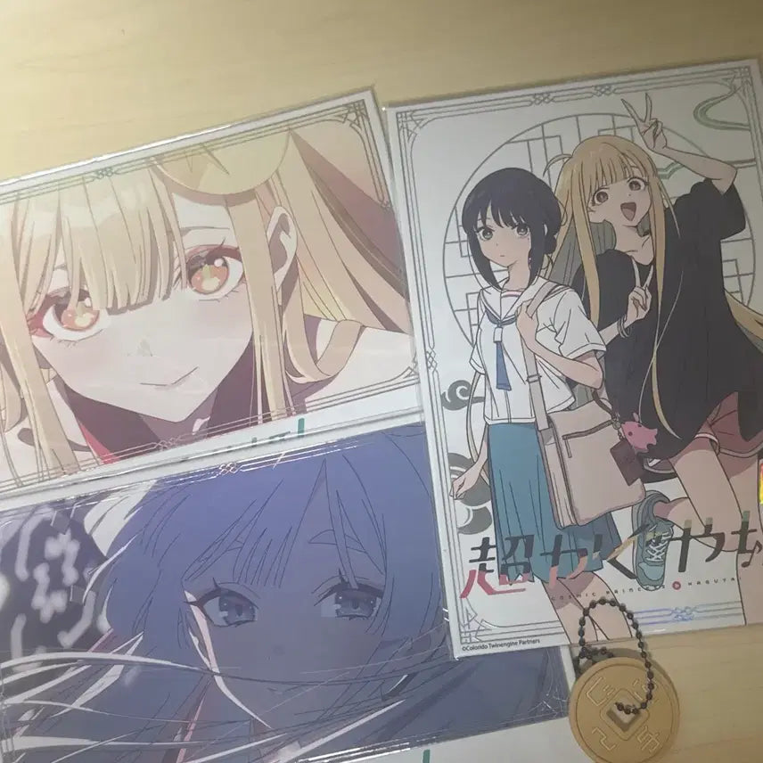 [BUNJANG] Kaguya-sama: Love Is War Hologram Colored Paper Set + Pop-up Special Bonus Keyring / 초카구야공주 홀로그램 색지 일괄 + 팝업 특전키링