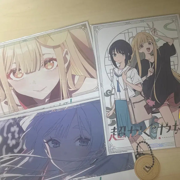 [BUNJANG] Kaguya-sama: Love Is War Hologram Colored Paper Set + Pop-up Special Bonus Keyring / 초카구야공주 홀로그램 색지 일괄 + 팝업 특전키링