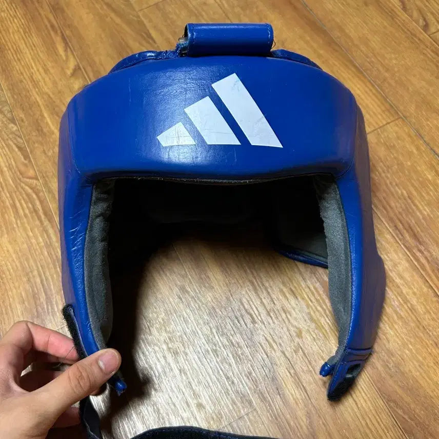 [BUNJANG] Adidas Boxing Headgear Blue S New Model / 아디다스 복싱 헤드기어 블루