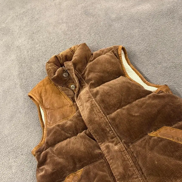 [BUNJANG] Polo Ralph Lauren Corduroy Puffer Vest Brown / [정품/M] 폴로 랄프로렌 코듀로이 푸퍼 베스트 브라운
