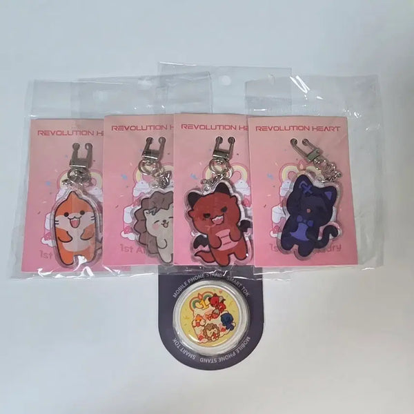 [BUNJANG] Revolution Heart Rire Keyring Grip Tok Goods Bundle Set / 레볼루션 하트 레하 리레 리레볼루션 키링 그립톡 굿즈