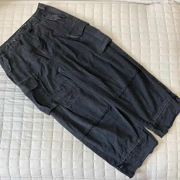 [BUNJANG] Big Union Combination Jungle Cargo Pants Black / L) 빅유니온 콤비네이션 정글 카고 팬츠 블랙