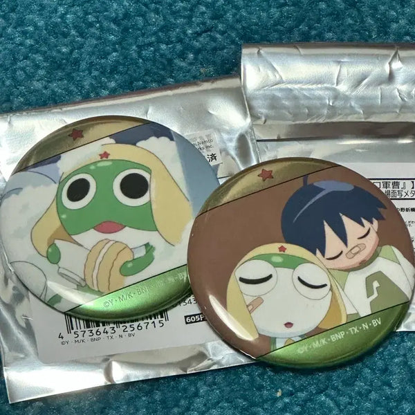 [BUNJANG] Sgt. Frog Keroro Can Badge & Figure Set / 케로로 중사 케로로 캔뱃지 케로로 뱃지 케로로 피규어 케로로 배지