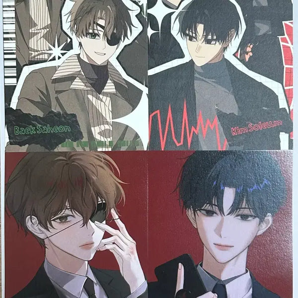 [BUNJANG] Scary Office Baek Sa-heon, Kim Sol-eum Postcard Set / 괴담출근 백사헌, 김솔음 엽서