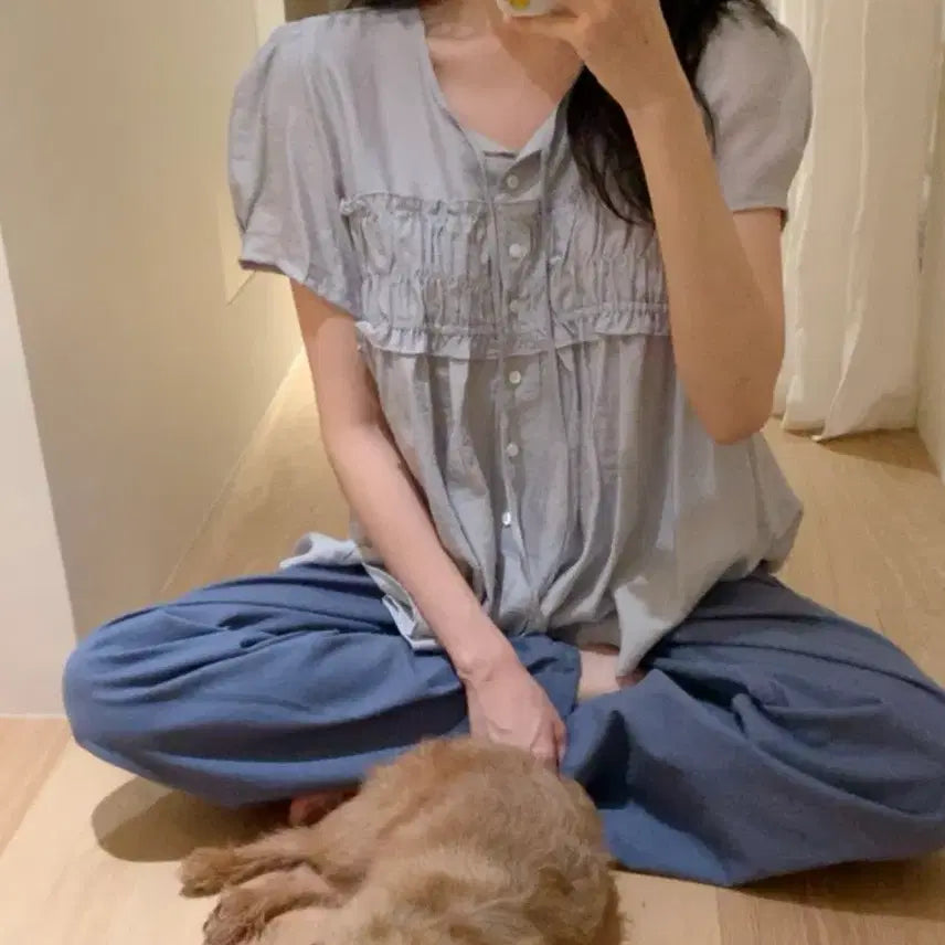 [BUNJANG] Skinnypig Blush Blouse Sora / 스키니피그 블러셔 블라우스 소라
