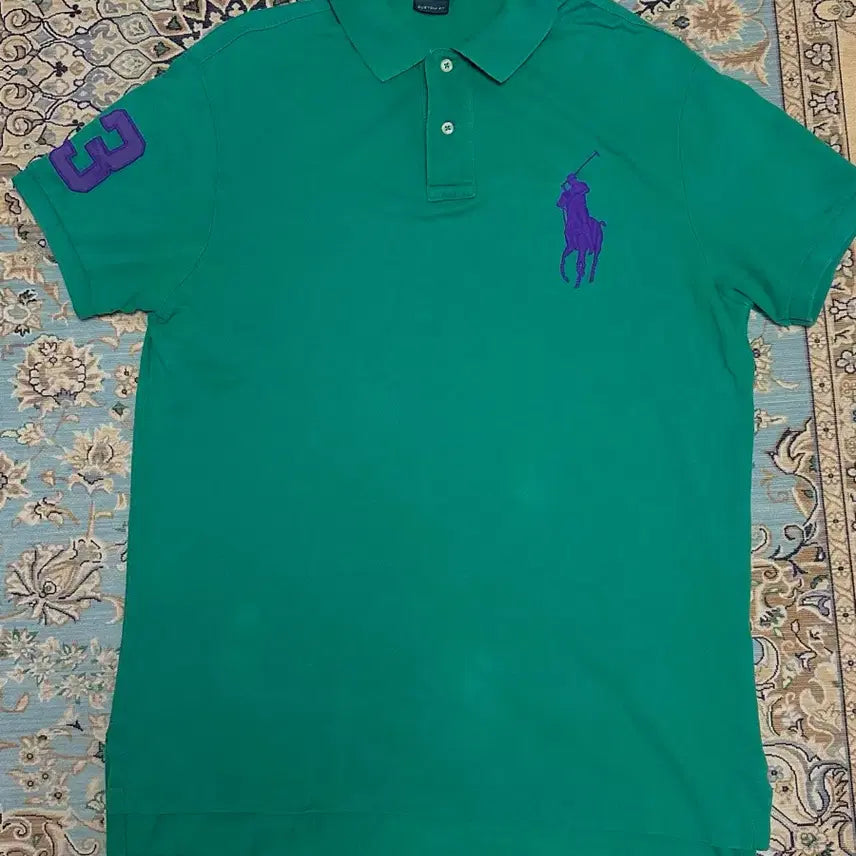 [BUNJANG] Polo Ralph Lauren Big Pony PK Polo Shirt Green (L) / 폴로 랄프로렌 빅포니 PK 카라티 그린(L)