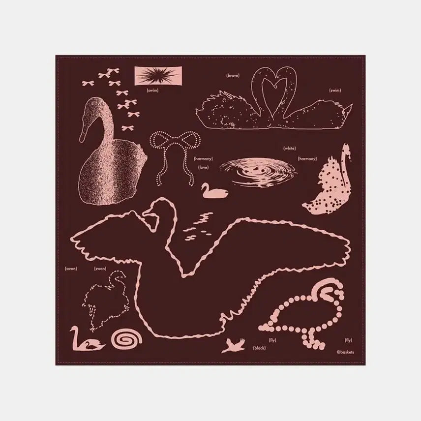 [BUNJANG] BASKETS SILHOUETTE BANDANA Swan / 바스케츠 SILHOUETTE BANDANA Swan