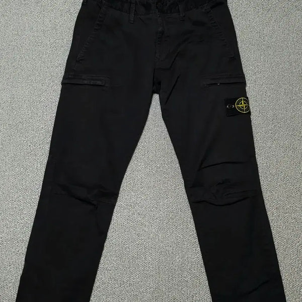 [BUNJANG] Stone Island Effect Badge Black Cargo Pants Size 29 / [W29 사이즈] 스톤아일랜드 이팩트 와펜 블랙 카고팬츠