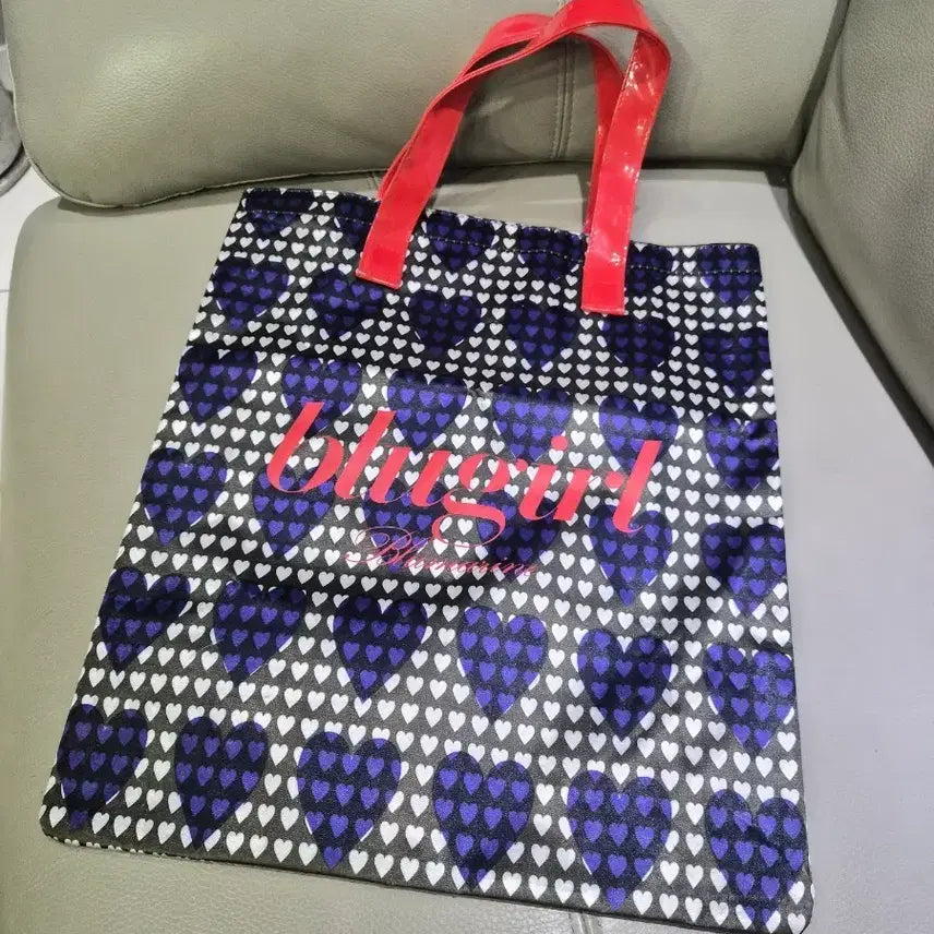 [BUNJANG] Blugirl Heart Pattern Shopper Bag / 블루걸 하트 패턴 쇼퍼백