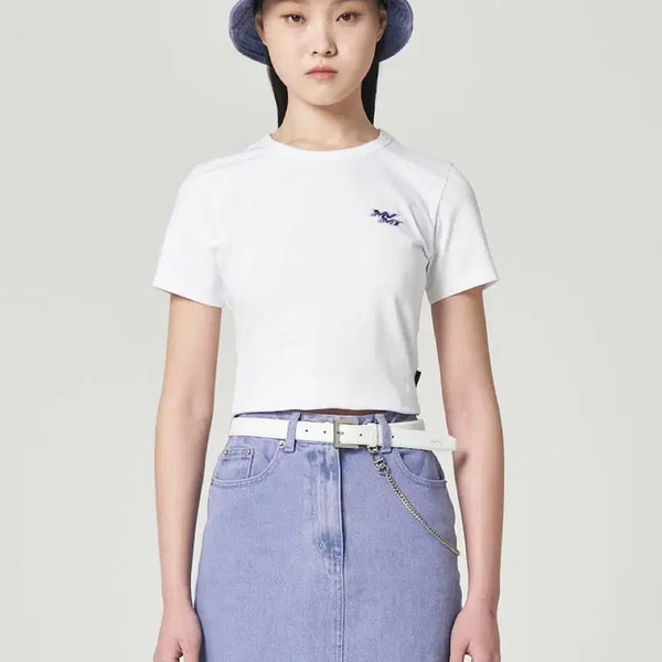 [BUNJANG] JxJx Crop Short Sleeve T-Shirt / 준지 크롭 반팔티