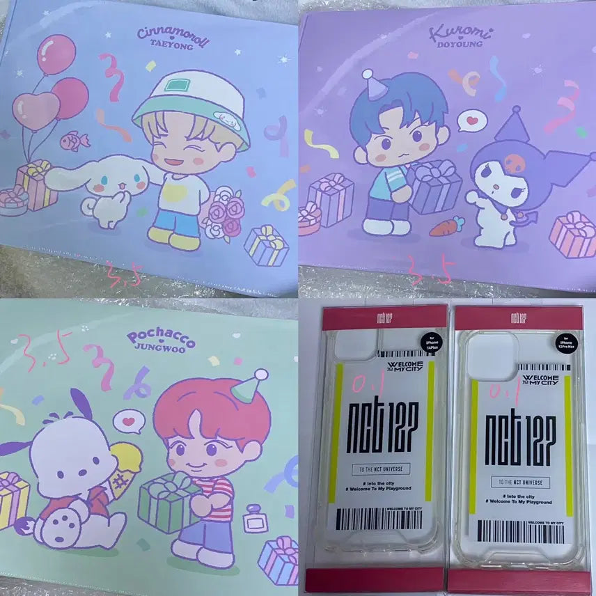 [BUNJANG] NCT 127 Taeyong Doyoung Jungwoo Sanrio Party Package Sealed / nct127 태용 도영 정우 산리오 미개봉 파티패키지