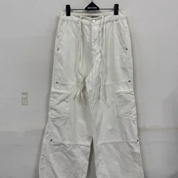 [BUNJANG] Diagonal Ribbon Strap Pants / (S)다이애그널 리본스트랩 팬츠