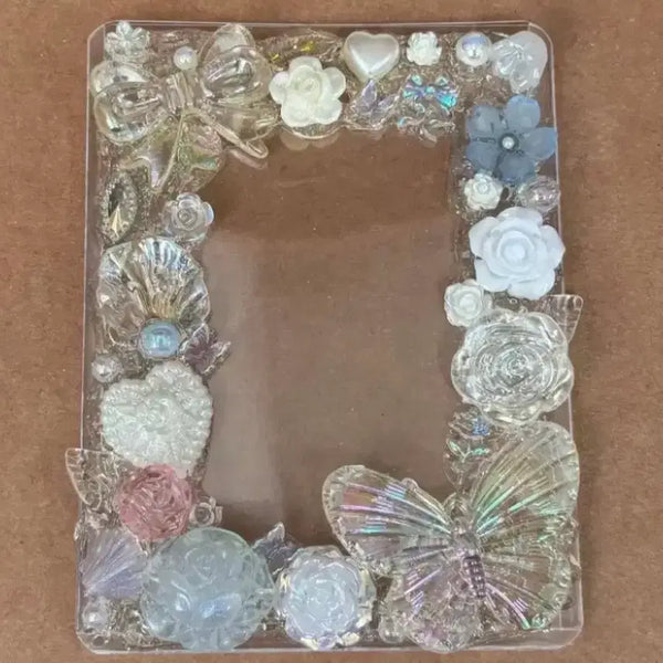 [BUNJANG] Butterfly Flower Top Loader Photocard Holder / 나비 꽃 탑꾸 / 탑로더 포카홀더
