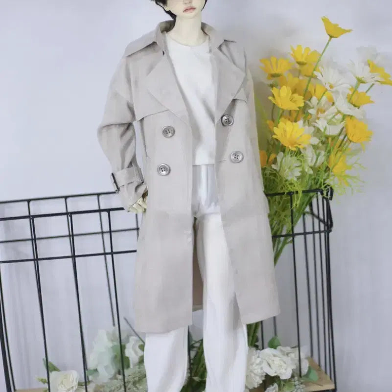 [BUNJANG] MSD Doll Trench Coat Apparel / 구관 msd 큰미니 의상 옷 코트 트렌치코트