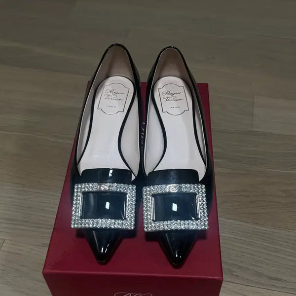 [BUNJANG] Roger Vivier Crystal Buckle Ballet Flats / 로저비비에  플랫슈즈 38