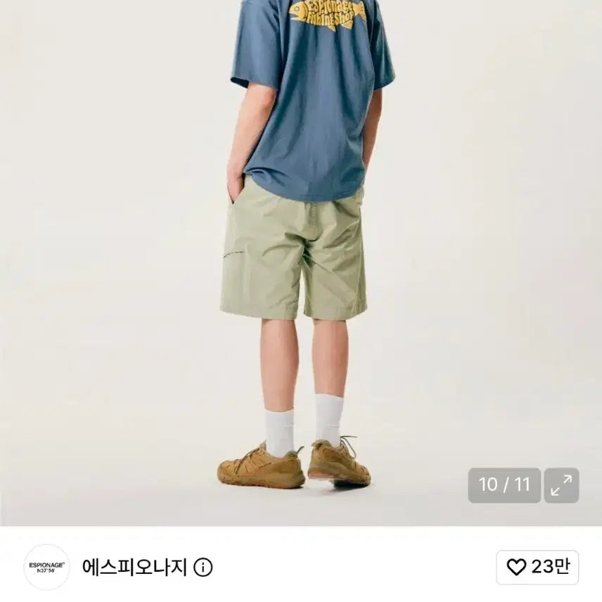 [BUNJANG] Espionage Fishing Shop Heavyweight T-Shirt M / 에스피오나지 피싱샵 헤비웨이트 티셔츠 M