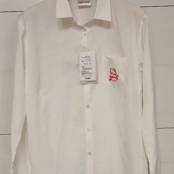 [BUNJANG] Sanrio Hello Kitty Women's Long Sleeve Shirt - Size L / sanrio 산리오정품 헬로키티 여성L 사이즈 긴팔셔츠 새상품