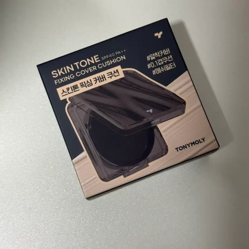 [BUNJANG] Tonymoly Skintone Fixing Cover Cushion Mini (Ivory) / 토니모리 스킨톤 픽싱 커버 쿠션 미니 01아이보리