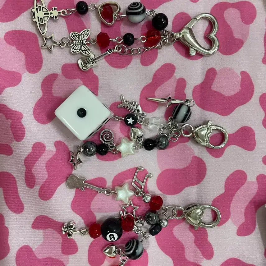 [BUNJANG] Vivienne Westwood Inspired Charm Keychain Set / 키링 3개 세트