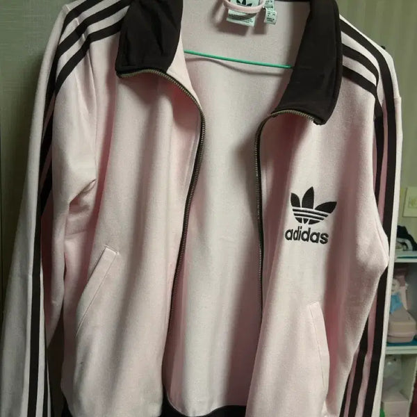[BUNJANG] Adidas Pink Training Jacket L / 아디다스 저지 핑크 L