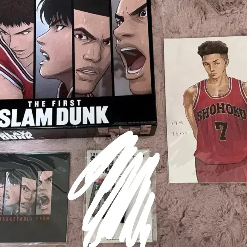 [BUNJANG] The First Slam Dunk Tae-Seop Song Puzzle Poster Postcard Keyring / 더 퍼스트 슬램덩크 퍼슬덩 퍼즐 포스터 송태섭 엽서 키링