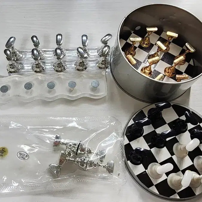 [BUNJANG] Nail Tip Stand Set with Holder & 36 Tips / 네일 팁 스탠드 총 36개+거치대+2종 새상품포함