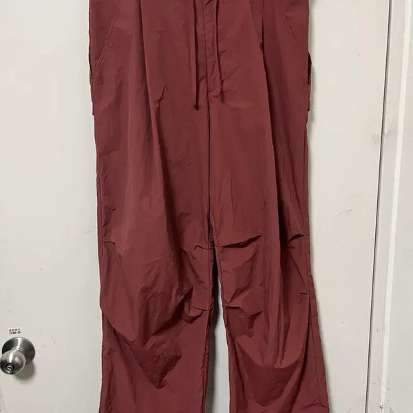 [BUNJANG] 999 Humanity Nylon Easy Pants Maroon / 999휴머니티 나일론 이지팬츠 마룬