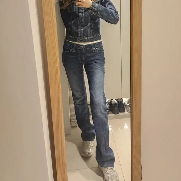 [BUNJANG] Denim & Supply Ralph Lauren Denim Jacket & Adriano Goldschmied Low-Rise Jeans Bundle / 랄프로렌 청자켓 & 아드리아노 골드슈미드 바지 일괄판매