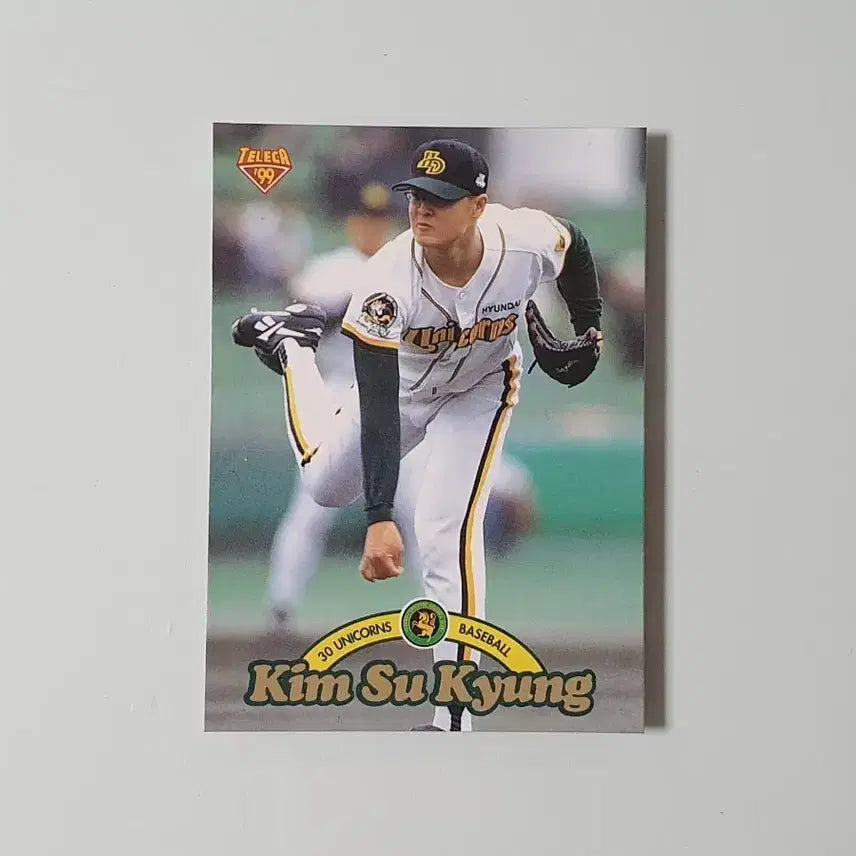 [BUNJANG] KBO 1999 Teleca Kim Soo-kyung Hyundai Unicorns Baseball Card / [KBO] 1999 테레카 김수경 현대유니콘스